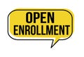 Open enrollment speech bubble