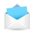 Open envelope Royalty Free Stock Photo