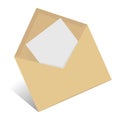 Open envelope Royalty Free Stock Photo