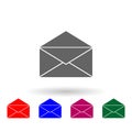 Open envelope multi color icon. Simple glyph, flat vector of web icons for ui and ux, website or mobile application Royalty Free Stock Photo