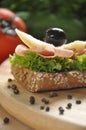 Open face sandwich