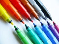 Open felt-tip pens (markers) Royalty Free Stock Photo