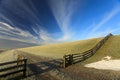 Open fence at the of the Waddensea