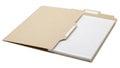 Open file folder with paper Royalty Free Stock Photo