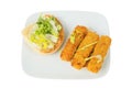 Open fish finger roll