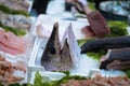 Open fish market Royalty Free Stock Photo