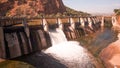 Hartbeespoort Dam Floodgate, South Africa. Royalty Free Stock Photo