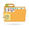 Open Folder Icon Royalty Free Stock Photo