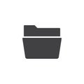 Open folder icon vector Royalty Free Stock Photo
