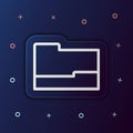 Open folder nolan button icon. Simple thin line, outline vector of web icons for ui and ux, website or mobile application Royalty Free Stock Photo