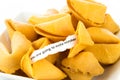 Open fortune cookie - YOU ARE GOING TO MAKE MISTAKES Royalty Free Stock Photo
