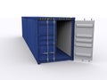 Open 40ft container Royalty Free Stock Photo