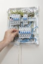 Open fuse box Royalty Free Stock Photo