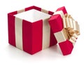 Open gift box. Royalty Free Stock Photo