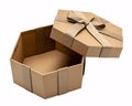 Open Gift Box with Ribbon Royalty Free Stock Photo