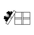 Open giftbox present isolated icon Royalty Free Stock Photo