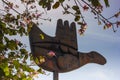 THE OPEN HAND MONUMENT, CHANDIGARH, INDIA Royalty Free Stock Photo