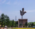 THE OPEN HAND MONUMENT, CHANDIGARH, INDIA Royalty Free Stock Photo