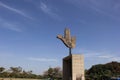 THE OPEN HAND MONUMENT, CHANDIGARH, INDIA Royalty Free Stock Photo