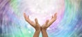 Reiki Healers Energy Vortex Background Royalty Free Stock Photo