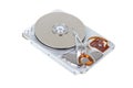 Open hard disk drive isolated Royalty Free Stock Photo