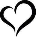 Open heart with svg jpg, Valentine`s day heart with svg, doodle heart with svg, brush heart with svg