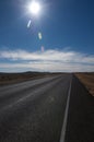 Open highway in the Texas hill country