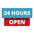 Open hours board icon cartoon vector. Sign open mall Royalty Free Stock Photo