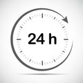 Open 24 hours a day icon