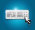 open house button sign concept Royalty Free Stock Photo