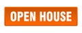 open house button. open house square isolated push button. Royalty Free Stock Photo