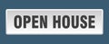 open house button. open house square isolated push button. Royalty Free Stock Photo