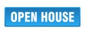 open house button. open house square isolated push button. Royalty Free Stock Photo