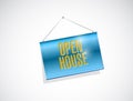 open house hanging banner sign
