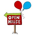 Open House Sign Royalty Free Stock Photo