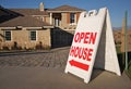 Open House Sign & New Home Royalty Free Stock Photo