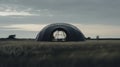 Futuristic Dome Tent In Dark And Moody Landscape: A Stunning 8k 3d Danish Design