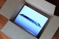 Open iPad Shipping Box Royalty Free Stock Photo