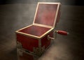 Open Jack-In-The-Box Antique Royalty Free Stock Photo