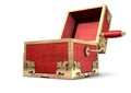 Open Jack-In-The-Box Antique Royalty Free Stock Photo