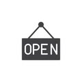 Open label vector icon Royalty Free Stock Photo