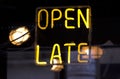 Open Late Neon Royalty Free Stock Photo