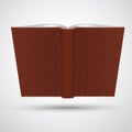 Open leather book