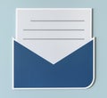 Open letter email alert web icon