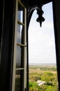 Open lighthouse window, St Augustine FL Royalty Free Stock Photo