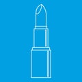 Open lipstick icon, outline style