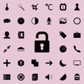 open lock icon. Detailed set of minimalistic icons. Premium graphic design. One of the collection icons for websites, web design,