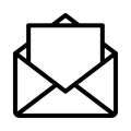 Open mail icon