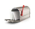 Open mailbox with letters Royalty Free Stock Photo