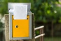 Open mailbox with letters shot with low depth of field Royalty Free Stock Photo